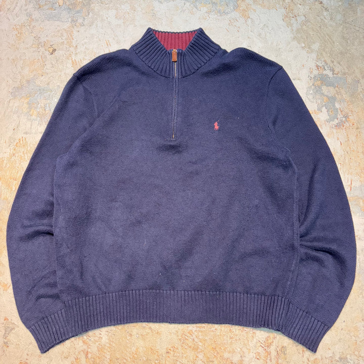 古着 90's〜 POLO by Ralph Lauren/ ポロラルフローレン/ ハーフジップニットセーター/ サイズXL