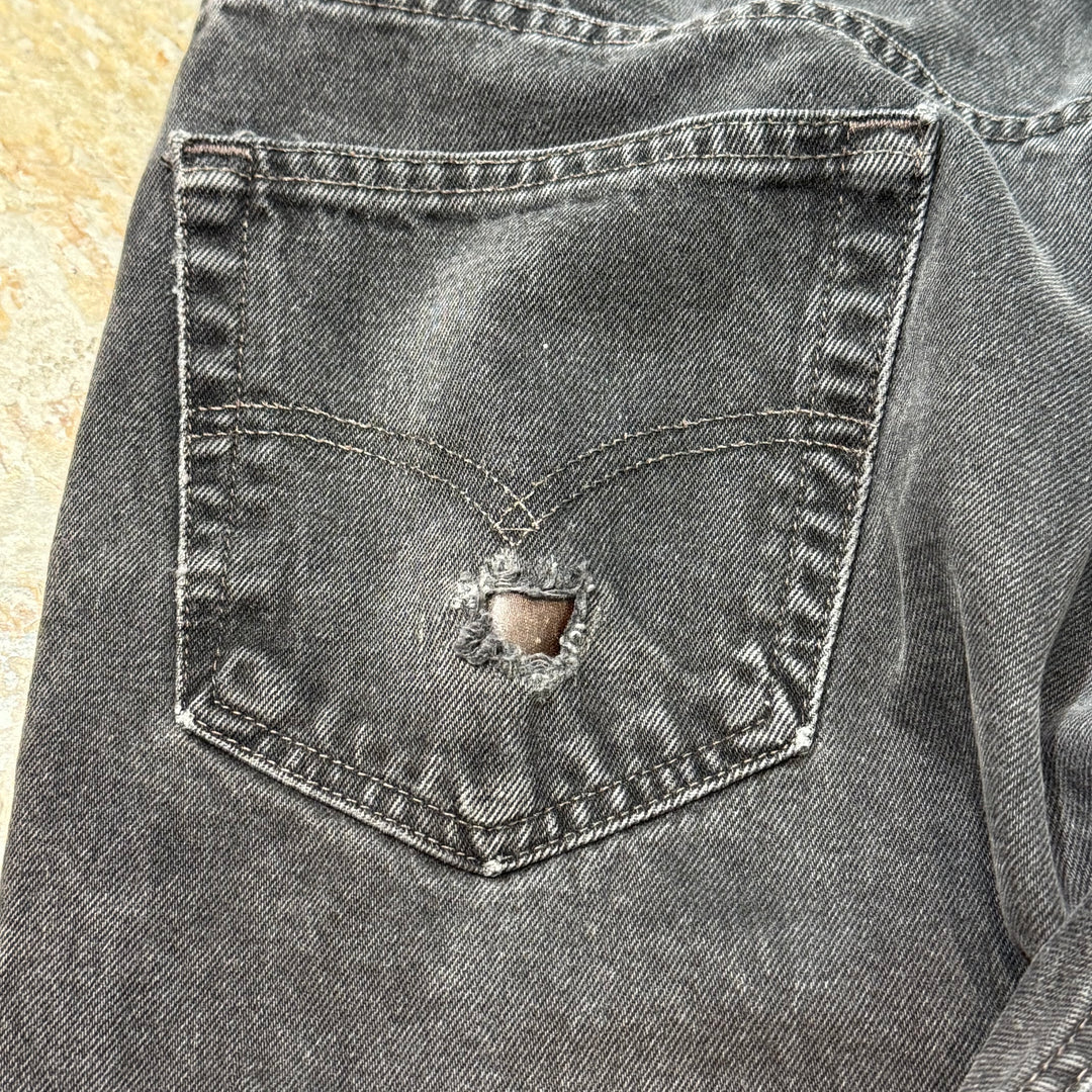 二手衣99's Levi's /李维斯/黑色牛仔裤/ 550/实际尺寸33×32