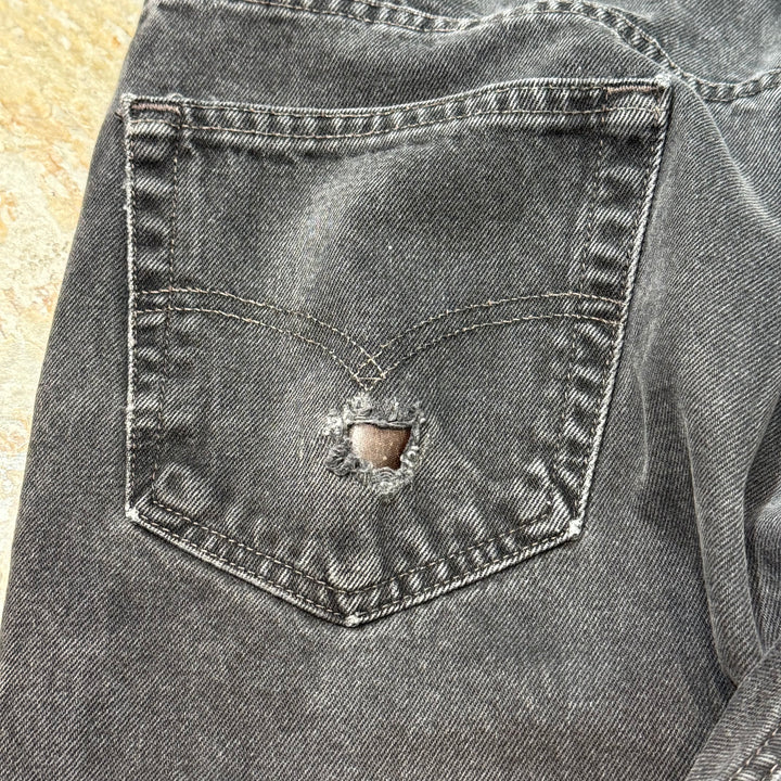 二手衣99's Levi's /李维斯/黑色牛仔裤/ 550/实际尺寸33×32