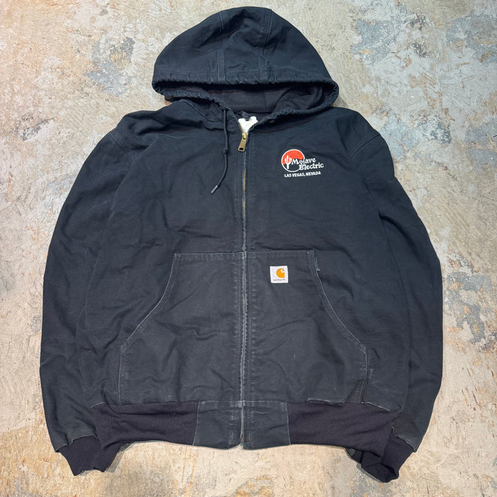 古着 Carhartt/ カーハート/ アクティブジャケット/ ダック地/ 裏地サーマル/企業ロゴ/ サイズL