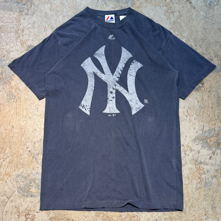 빈티지 Majestic/Printed T-Shirt/NY/New York Yankees/Size M