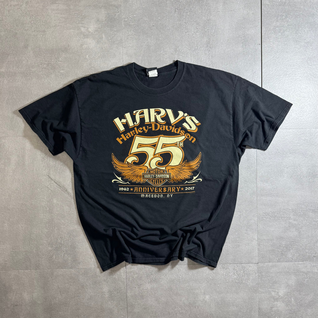 古着 Harley-Davidson ハーレーダビッドソン プリントTシャツ アメカジ サイズ2XL