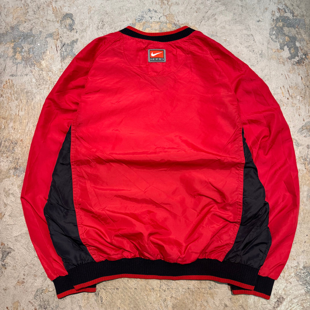 古着 NIKE/ ナイキ/ ナイロンプルオーバージャケット/ スウォッシュロゴ/ Vネック/ サイズS
