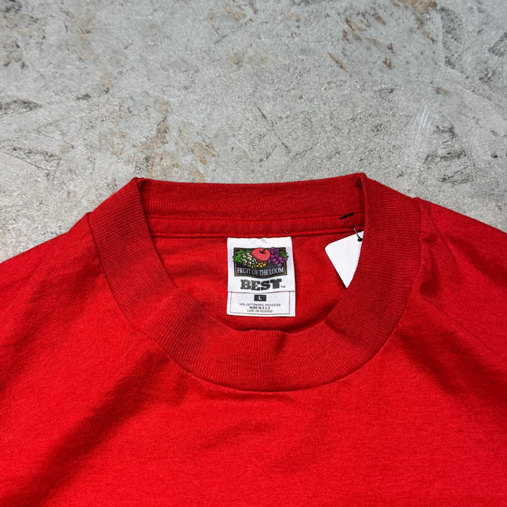 Used clothing FRUIT OF THE LOOM/ Fruit of the Room/ Printed T-shirt/ Single stitch/ Size L