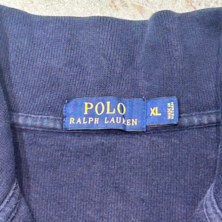 古着 POLO by Ralph Lauren/ポロラルフローレン/ハーフジップニットセーター/サイズXL