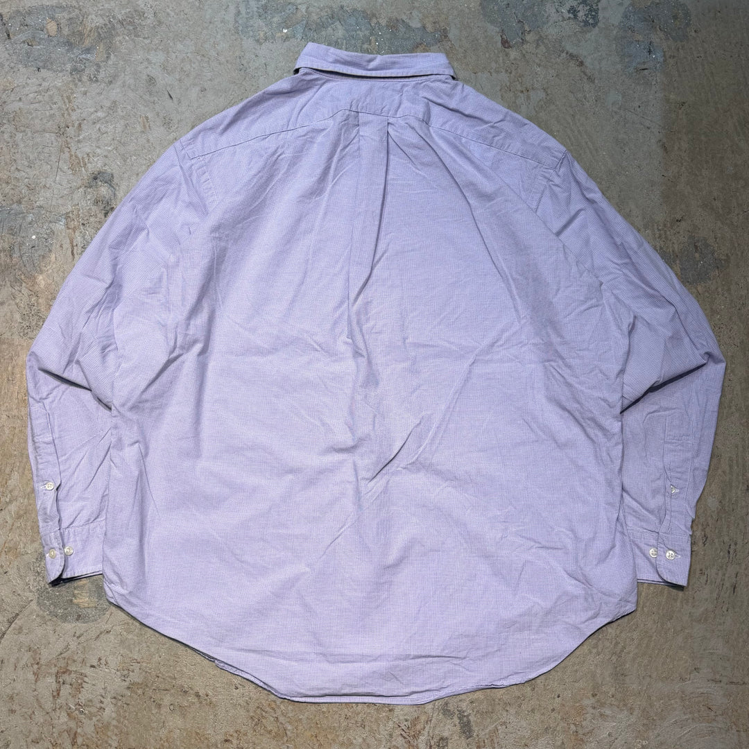 古着 90's POLO by Ralph Lauren/ ラルフ ローレン/ ボタンダウン長袖シャツ/ チェック柄/ サイズXL相当