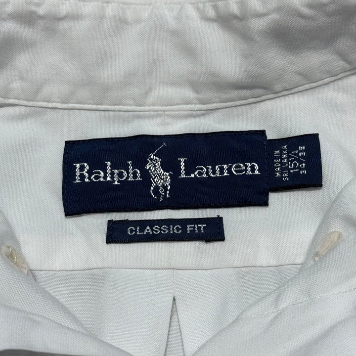 古着 POLO by Ralph Lauren/ ラルフ ローレン/ ボタンダウン長袖シャツ/ 無地/ サイズM