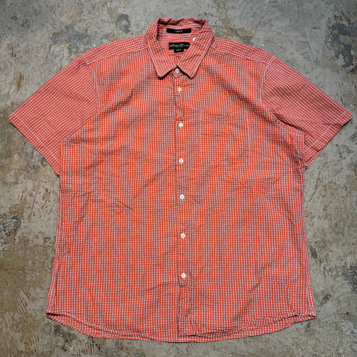 古着 Eddie Bauer/エディー･バウアー/ 半袖シャツ/ チェック柄/ サイズXL
