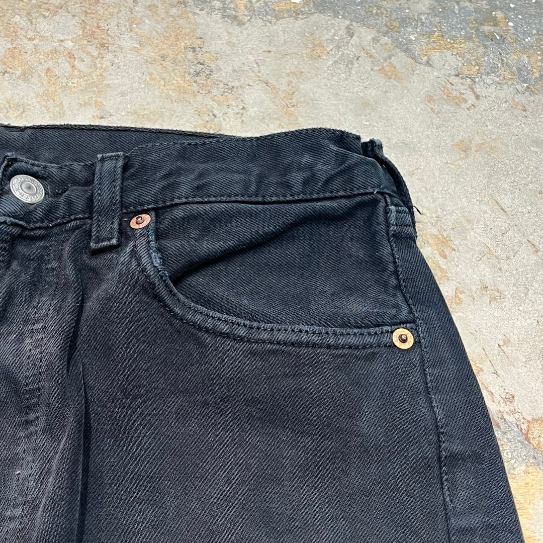 #4433 古着 Levi's/リーバイス/Black Denim Pants/ブラックデニムパンツ/501/サイズ31×34