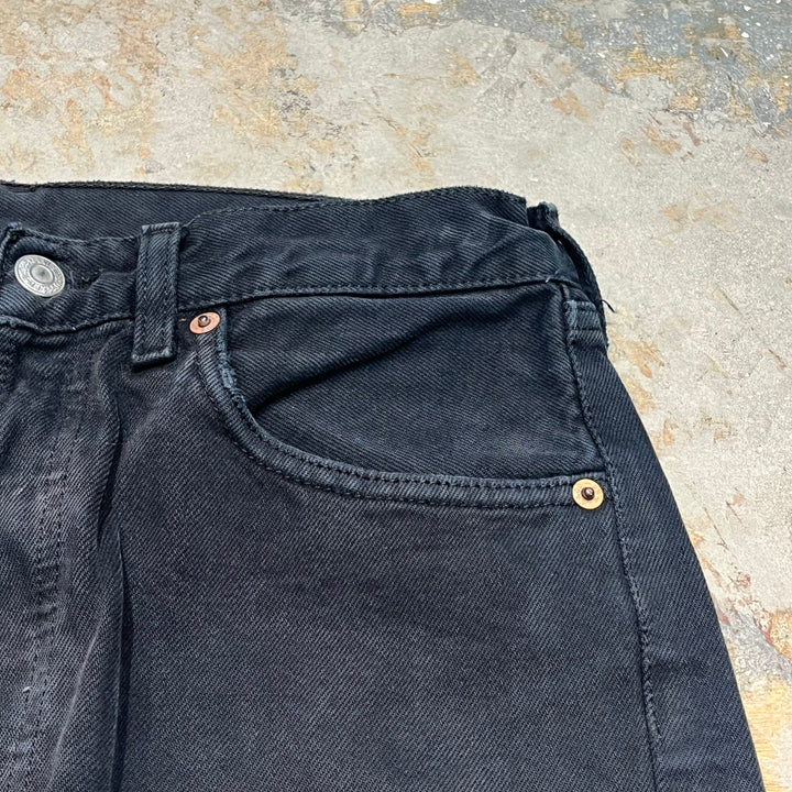 #4433 古着 Levi's/リーバイス/Black Denim Pants/ブラックデニムパンツ/501/サイズ31×34