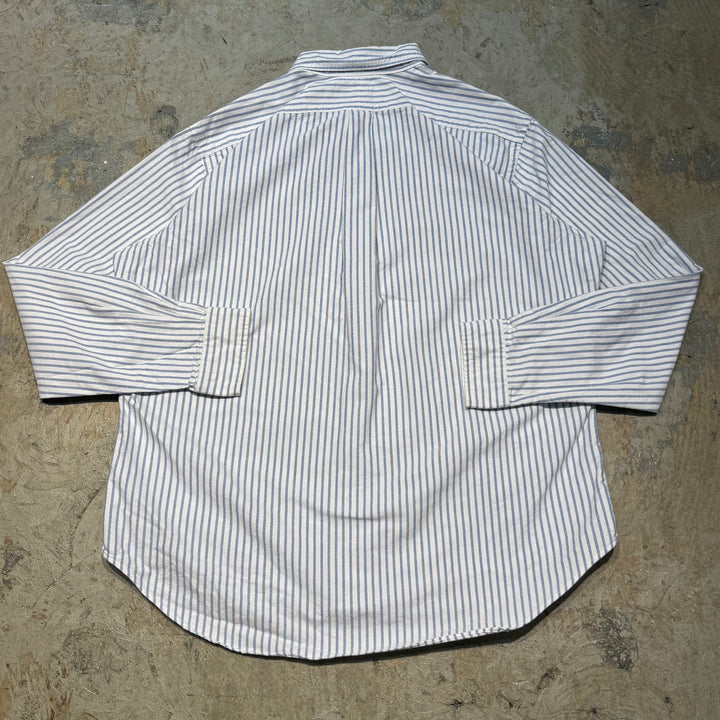 古着 POLO by Ralph Lauren/ ラルフ ローレン/ ボタンダウン長袖シャツ/ ストライプ柄/ サイズXL