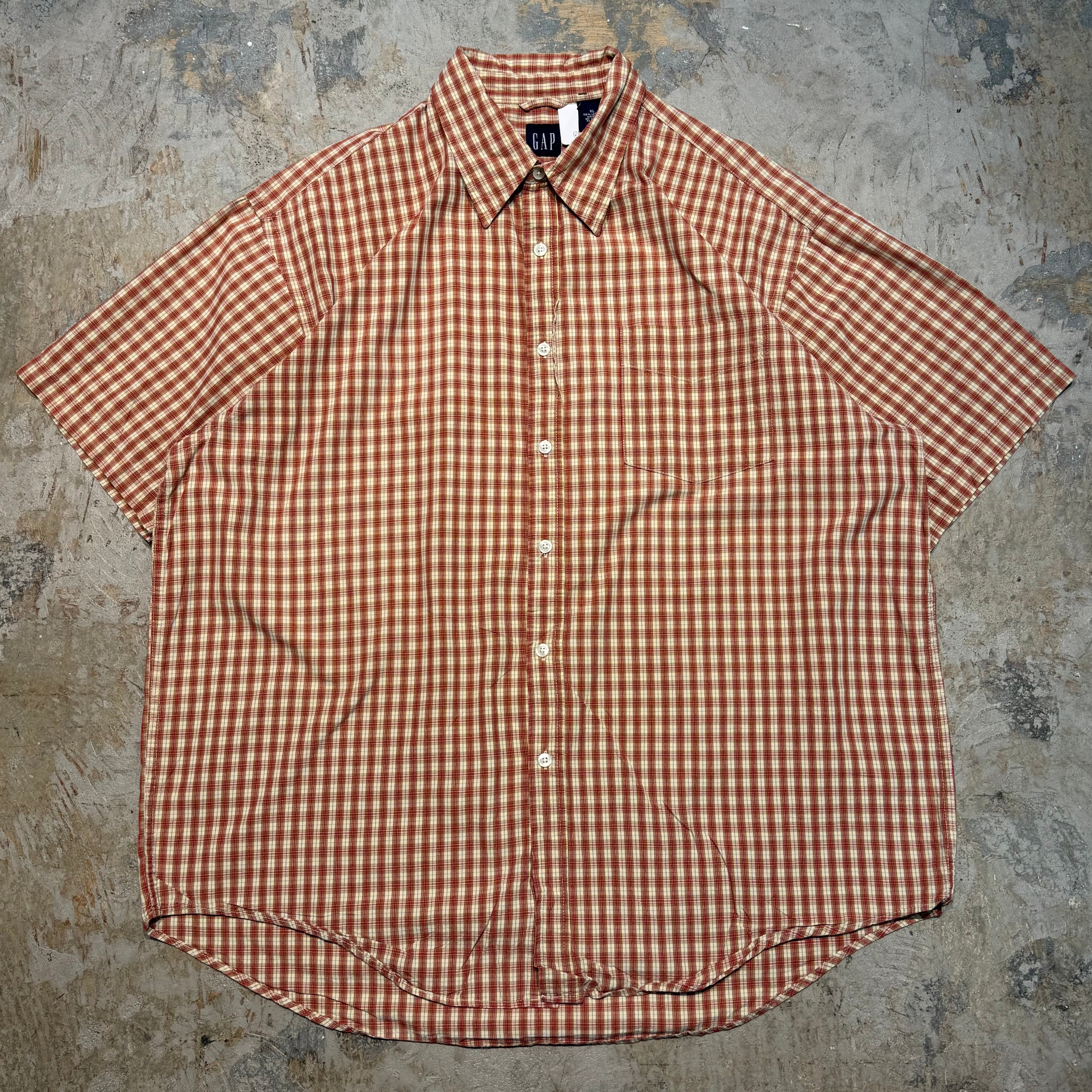 古着 GAP/ ギャップ/ 半袖シャツ/ チェック柄/ サイズXL – 古着
