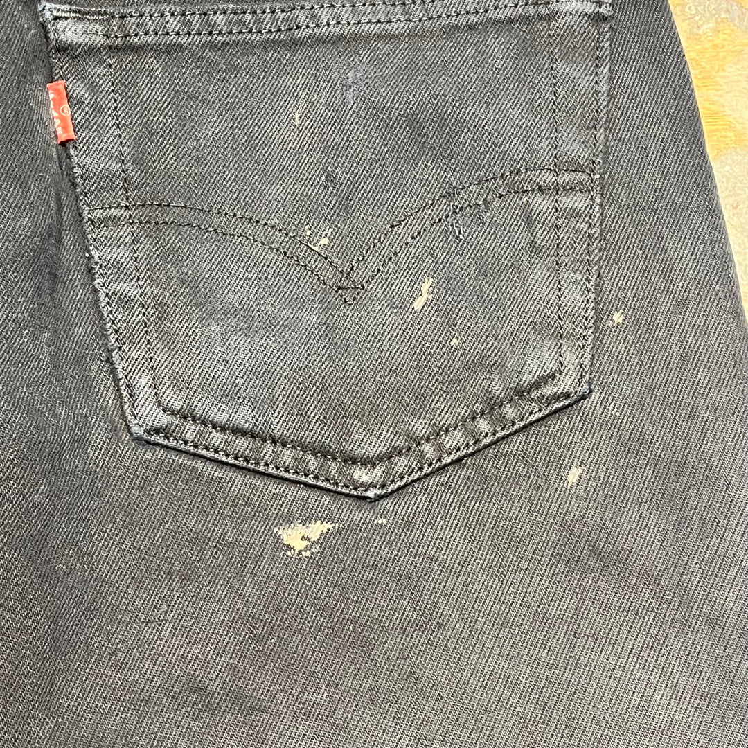 #4433 古着 Levi's/リーバイス/Black Denim Pants/ブラックデニムパンツ/501/サイズ31×34