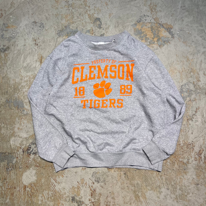 #4123 古着 Russell Athletic/ラッセルアスレチック/Crew Neck College Sweat Shirts/クルーネックカレッジスウェット/PROPERTY OF CLEMSON TIGERS/サイズL