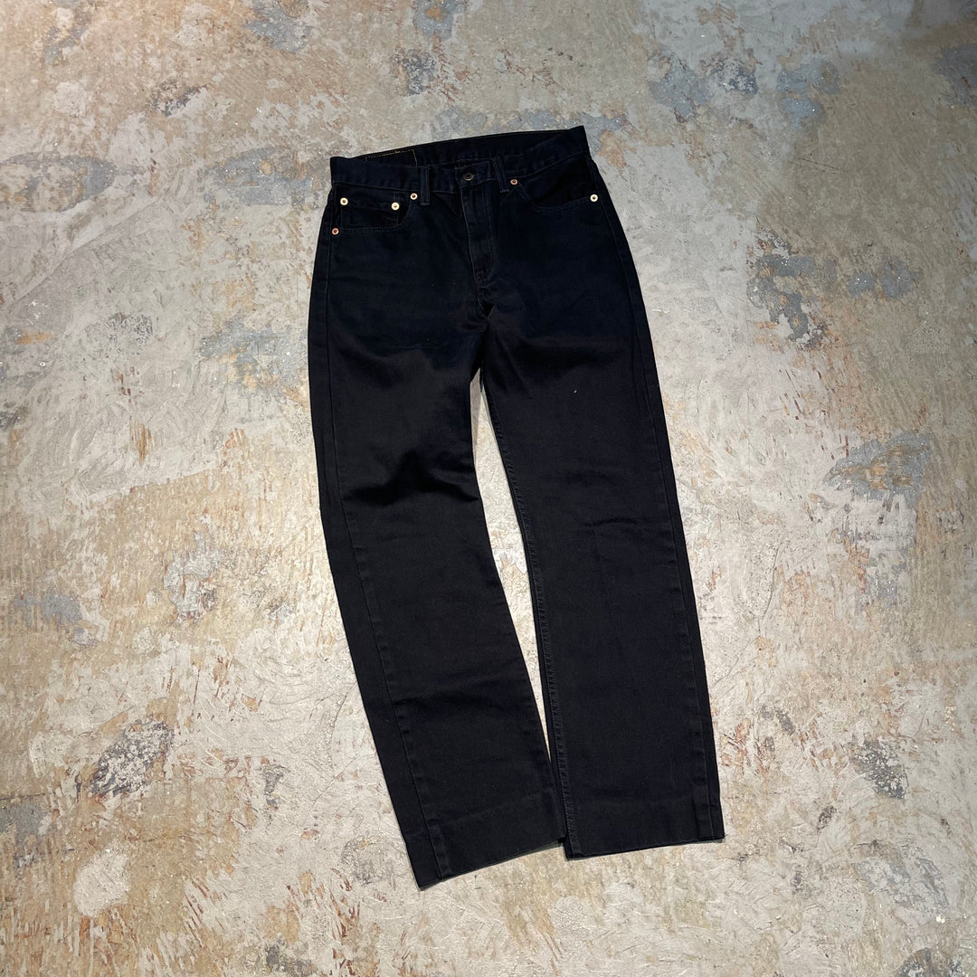 #4769 古着 LEVI’S/リーバイス/505-02/Black denim pants/ブラックデニムパンツ/スペイン製/サイズ30×34