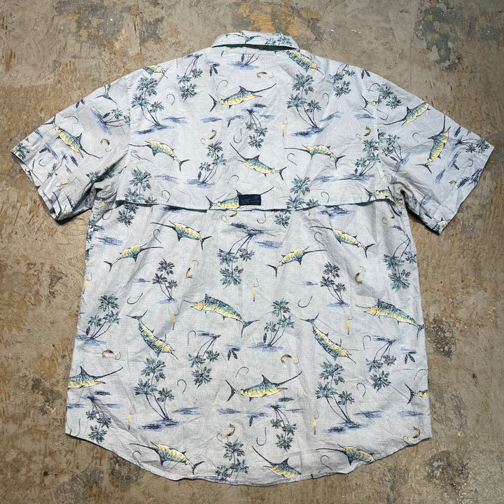 古着 USAVINTAGE / 半袖シャツ/ 総柄/ サイズXL