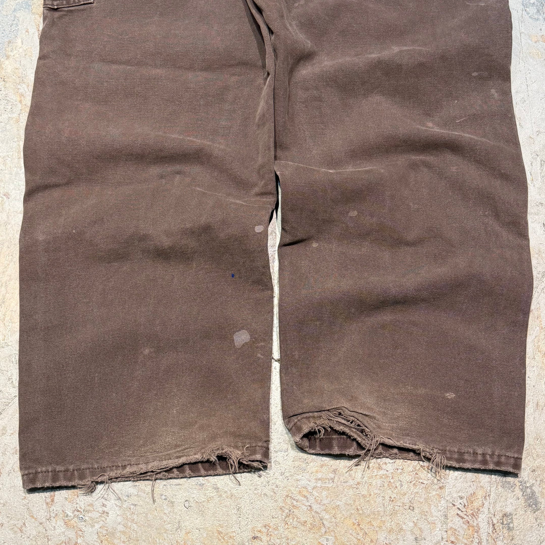 古着 Carhartt/カーハート/ダック地ペインターパンツ/ダブルニー/実寸サイズ36×29