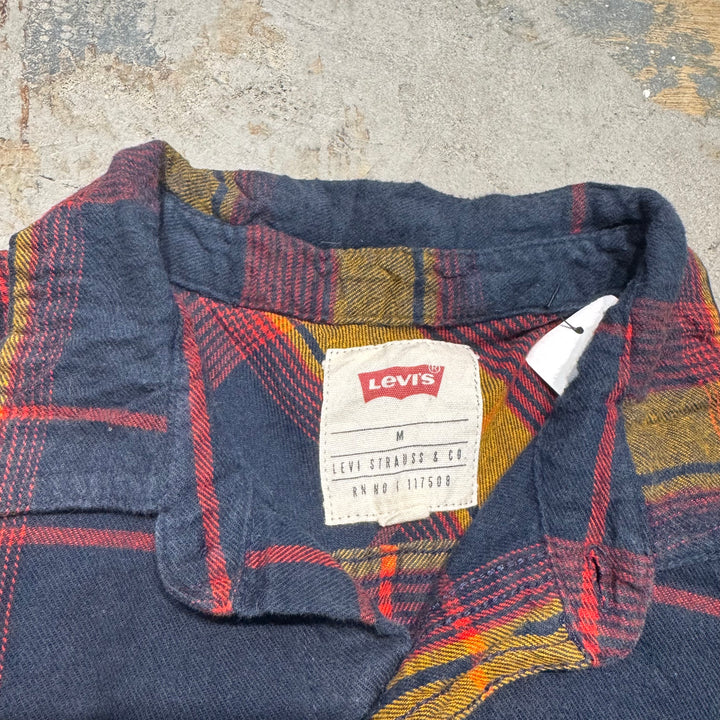 古着  Levi's/リーバイス/ 短丈長袖リメイクシャツ/ チェック柄/  サイズM