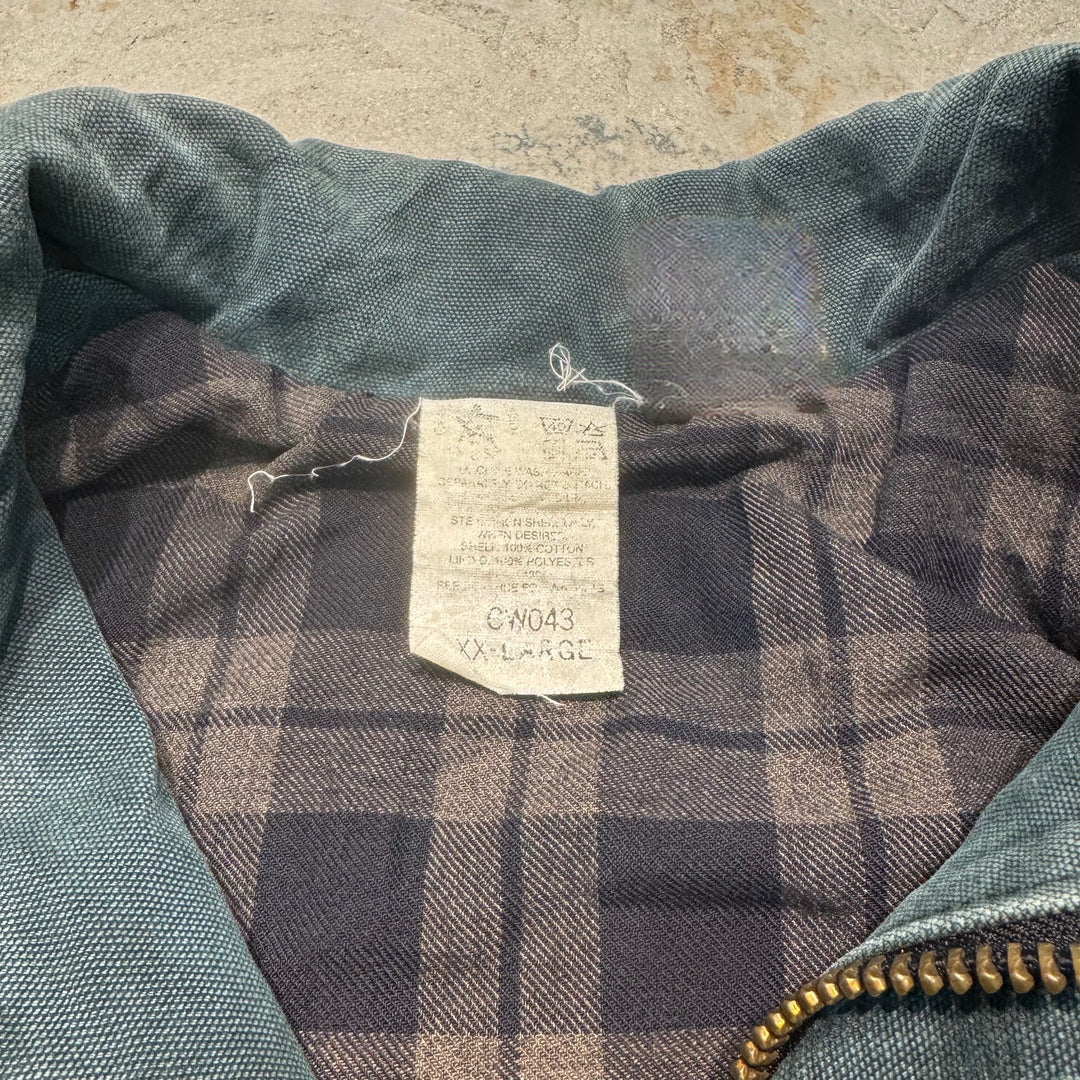 古着 90's Carhartt/ カーハート/ ダック地コート/ハーフコート丈/サイズ2XL