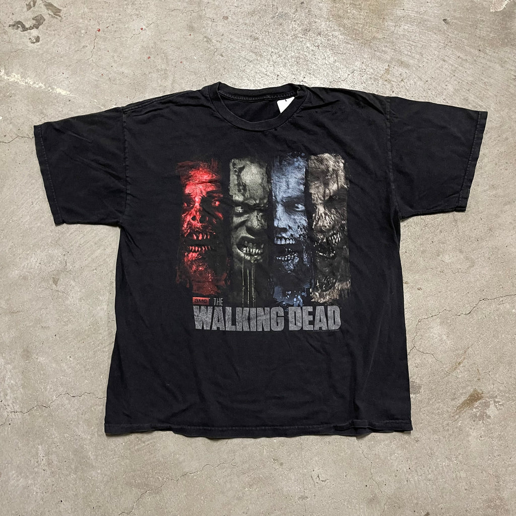 古着　ウォーキングデッド　GILDAN 2XL ホラーアート Tシャツ 古着 ウォーキングデッド GILDAN 2XL ホラーアート Tシャツ 古着