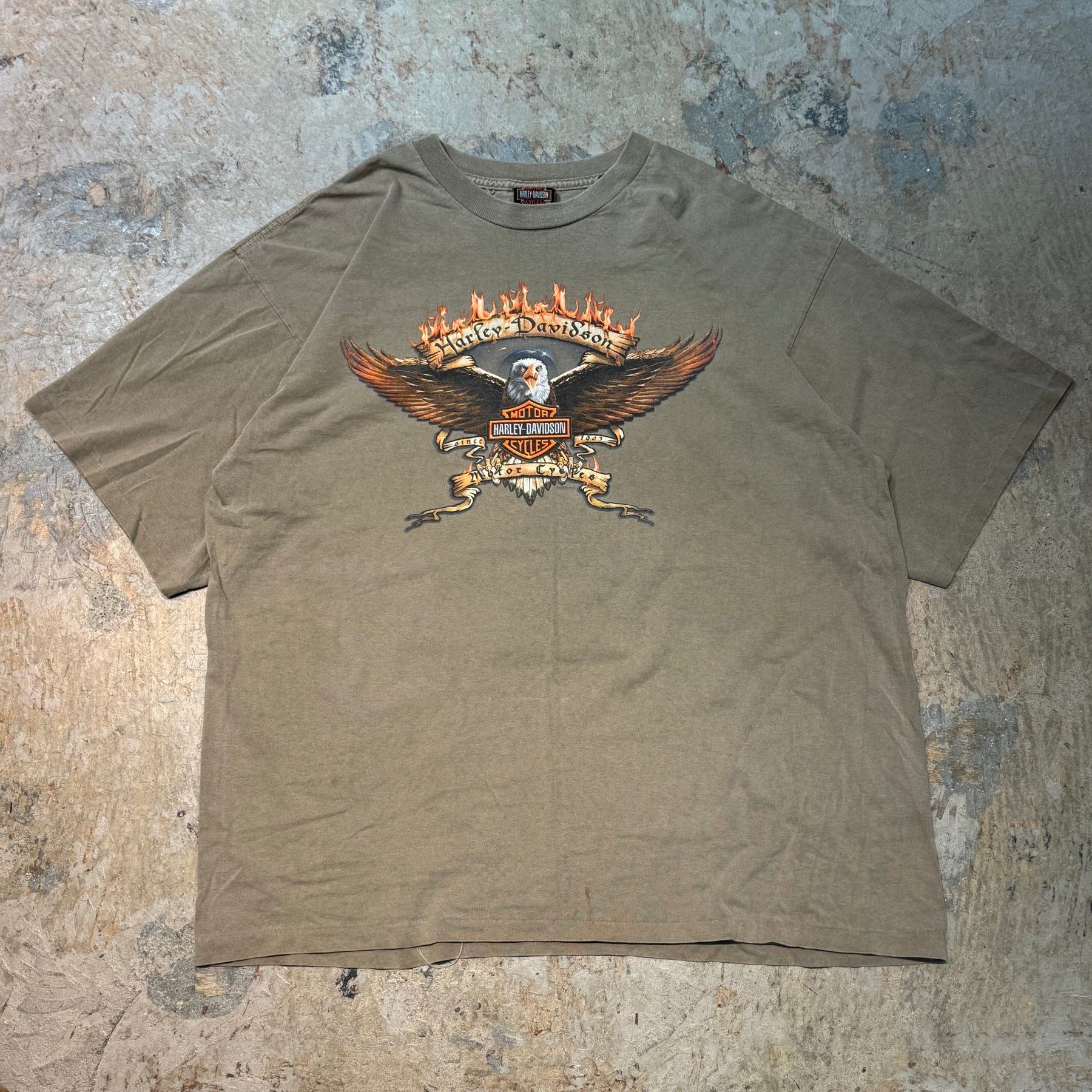 80年代 ハーレーダビッドソン USA製 シングルステッチ 丸胴 古着 USA製 Harley-Davidson/ハーレーダビッドソン/ プリントT