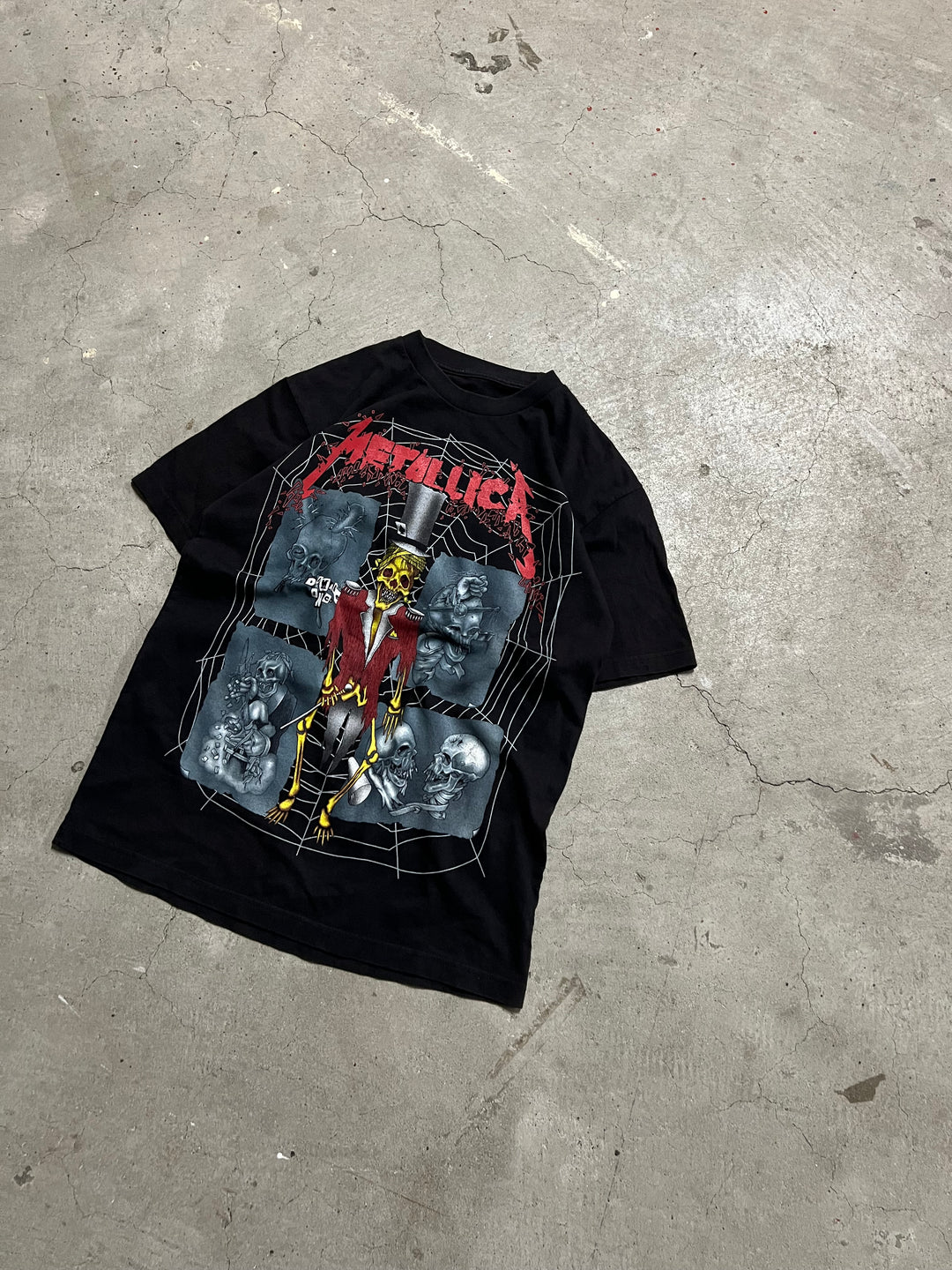 #MA51 古着 METALLICA/メタリカ/バンドTシャツ/プリント Tシャツ/サイズL相当