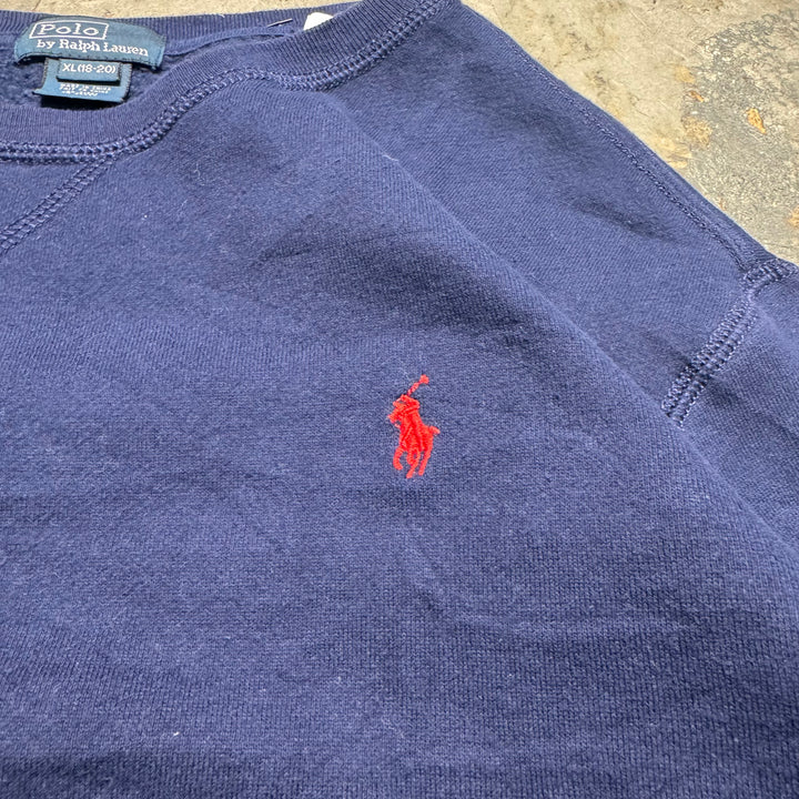 古着 POLObyRalph Lauren/ ポロバイラルフローレン/ クルーネックスウェット/ サイズXL