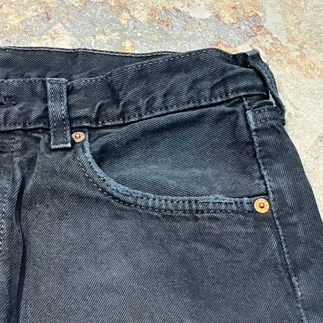 #4431 古着 Levi's/リーバイス/Black Denim Pants/ブラックデニムパンツ/501/MADE IN UK/サイズ33×32