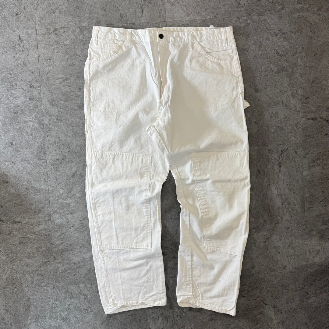 古着 Dickies×SHERWIN WILLIAMS ディッキーズ× シャーウィン・ウィリアムズ ペインターパンツ  ダブルニー 実寸サイズ38×28
