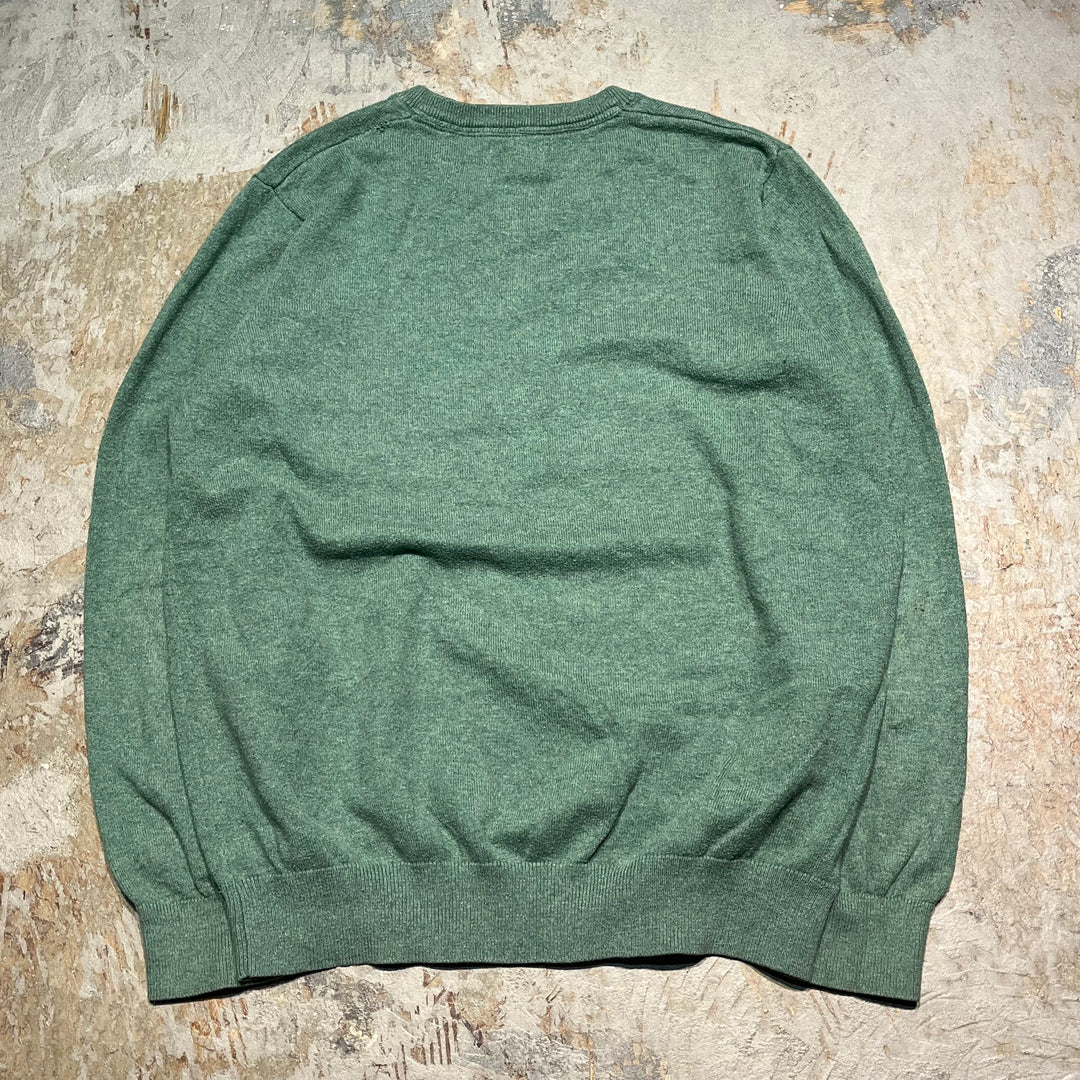 #3360 L.L.Bean/エルエルビーン/Vneck cotton knit/Vネックコットンニット/サイズ L相当