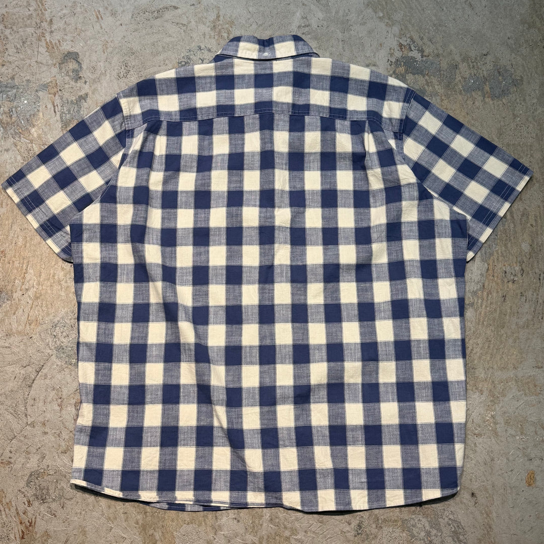 古着 L.L.Bean/ エルエルビーン/  ボタンダウン半袖シャツ/ チェック柄/ サイズXL