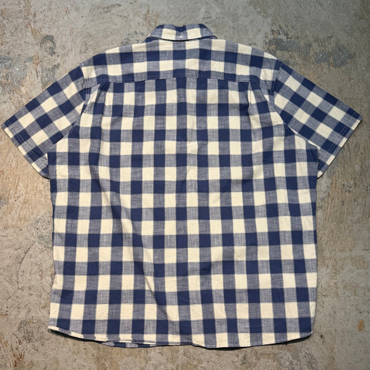 古着 L.L.Bean/ エルエルビーン/  ボタンダウン半袖シャツ/ チェック柄/ サイズXL