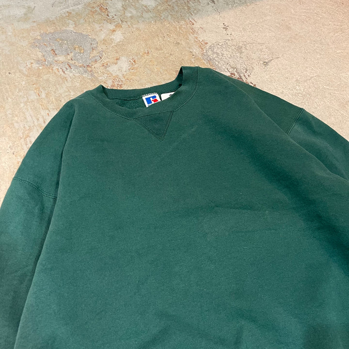 #3528 古着/Russell/ラッセル/Crewneck sweat/クルーネックスウェット/ブランクスウェット/無地/MADE IN U.S.A/サイズXXL