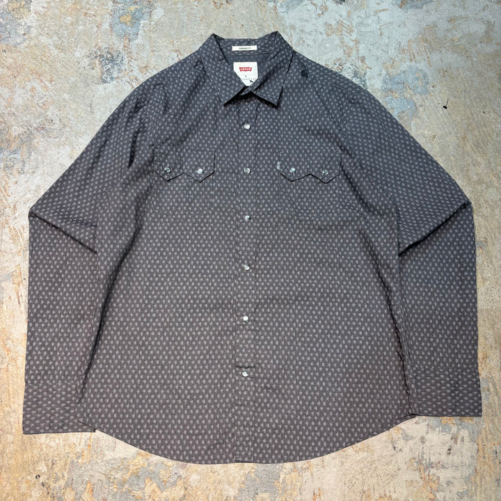 古着 Levis/リーバイス/ 長袖シャツ/ 総柄/サイズM