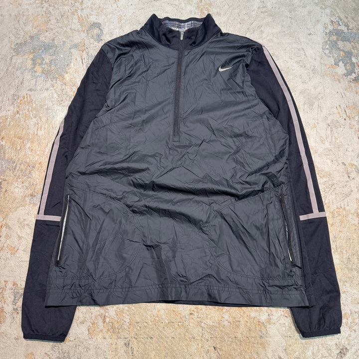 古着 NIKE/ ナイキ/ ナイロンジャケット/ スウォッシュロゴ/ハーフジップ/サイズL