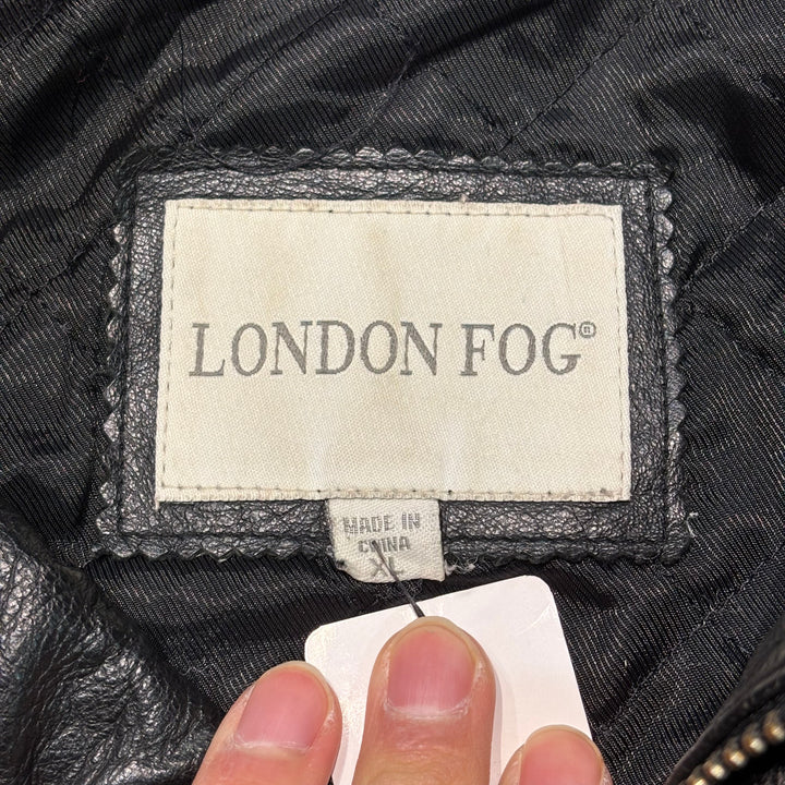 古着 LONDON FOG/ ロンドンフォグ/ フルジップレザージャケット/ サイズXL