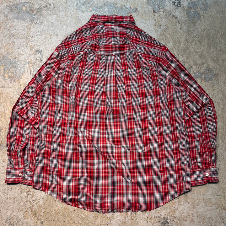 古着 CHAPS RALPH LAUREN/ チャップス ラルフ ローレン/  ボタンダウン長袖シャツ/ チェック柄/ サイズXL