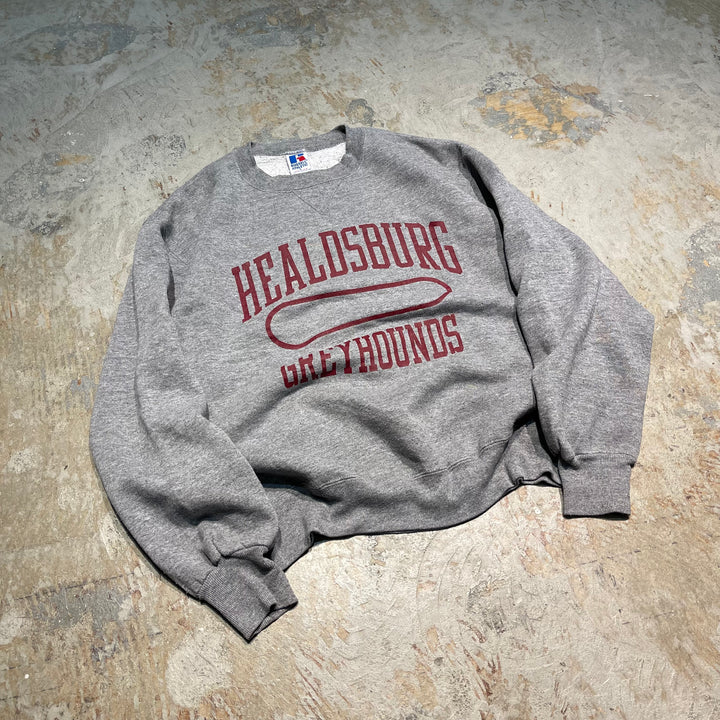 #3796 古着 Russell/ラッセル/Crew Neck Sweat Shirts/クルースウェット/HEALDSBURG GREYHOUNDS/MADE IN U.S.A/サイズL