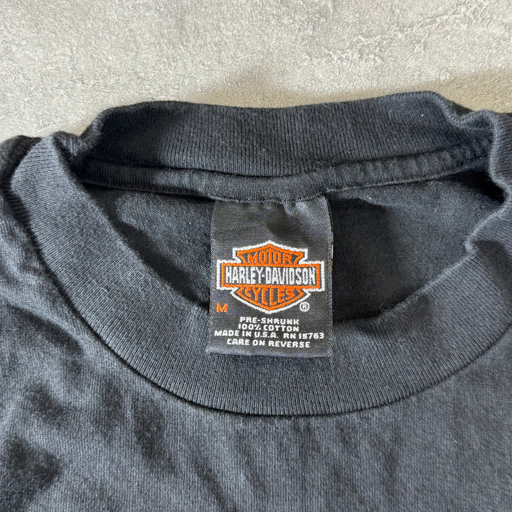 古着 USA製 90's Harley-Davidson ハーレーダビッドソン 15周年記念デザインプリントTシャツ サイズM
