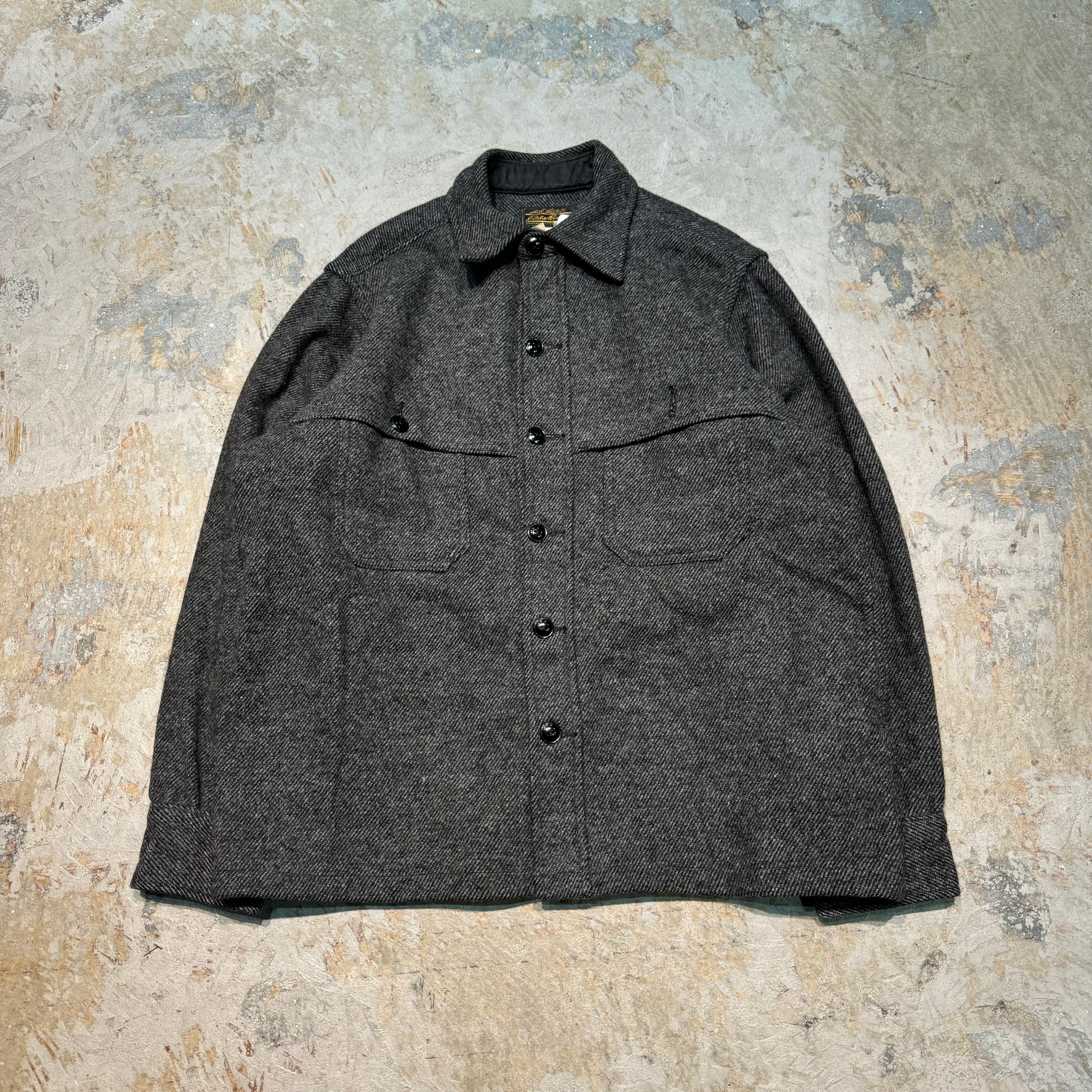 80's Eddie Bauer ウールブルゾン L 古着 80s Canada製 Eddie Bauer 本