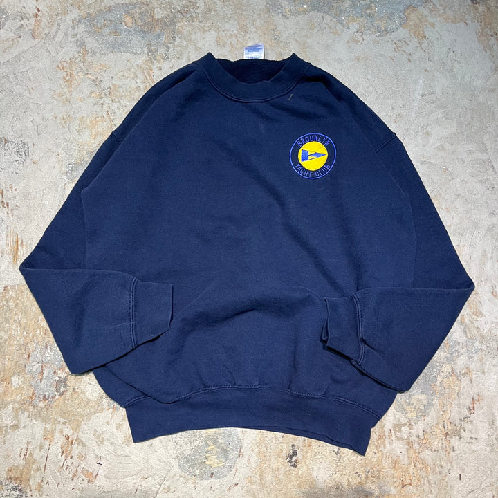 #4095古着 GILDAN/ギルダン/Crew neck sweat/クルーネックスウェット/BROOKLYN YACHT CLUB/ヨット/サイズ M