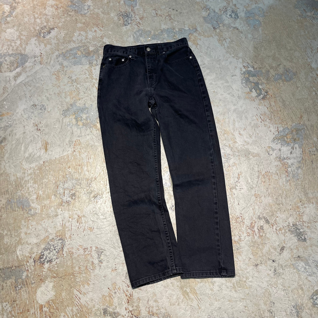 #4773 古着 GEORGE/ジョージ/Black denim pants/ブラックデニムパンツ/regular fit/サイズ29×30