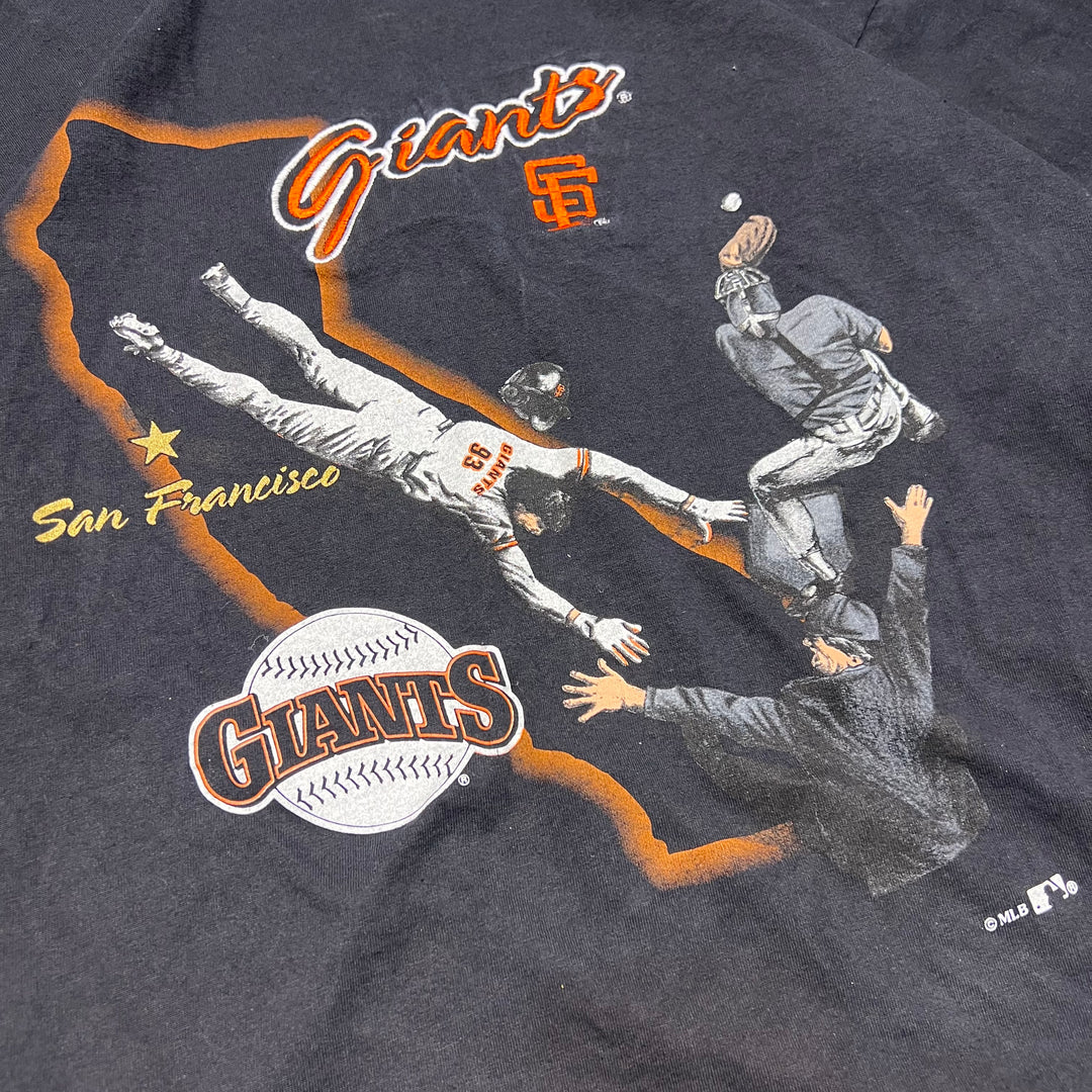 古着 USA製 MLB/giants/ジャイアンツ/サンフランシスコ/野球/メジャーリーグ/ヴィンテージ シングルステッチ プリントTシャツ/サイズXL