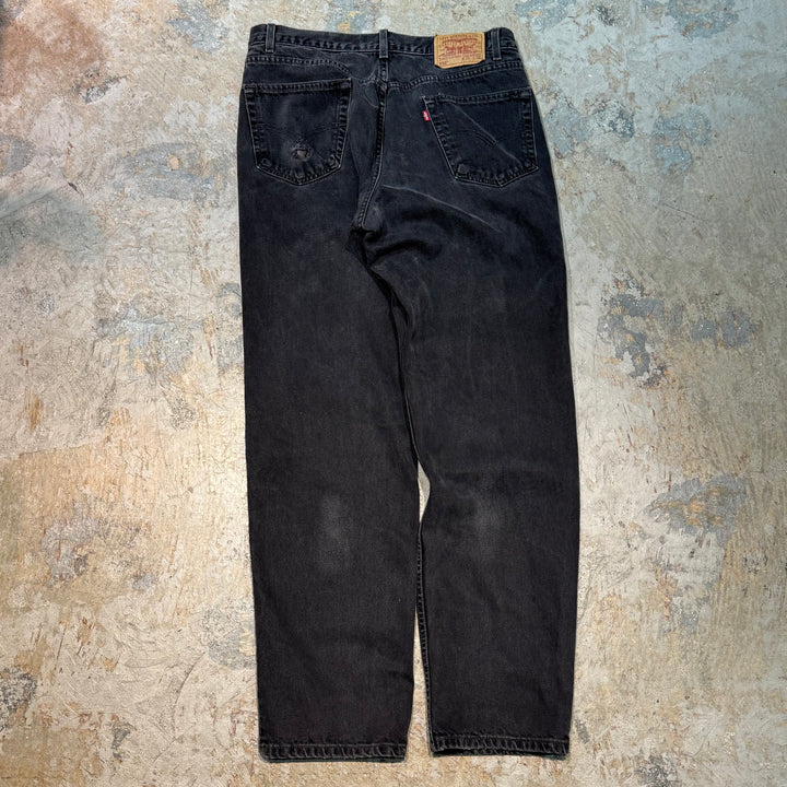 二手衣99's Levi's /李维斯/黑色牛仔裤/ 550/实际尺寸33×32