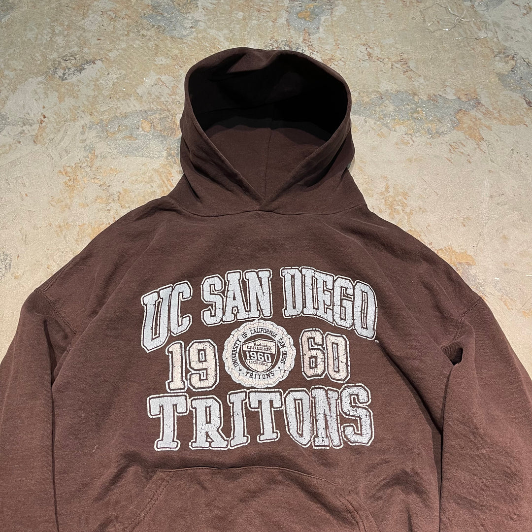 #3791 古着 Russell/ラッセル/Crew Neck Sweat Shirts/クルーネックスウェット/カレッジロゴUC SAN DIEGO 1960 TRITONS/サイズXL