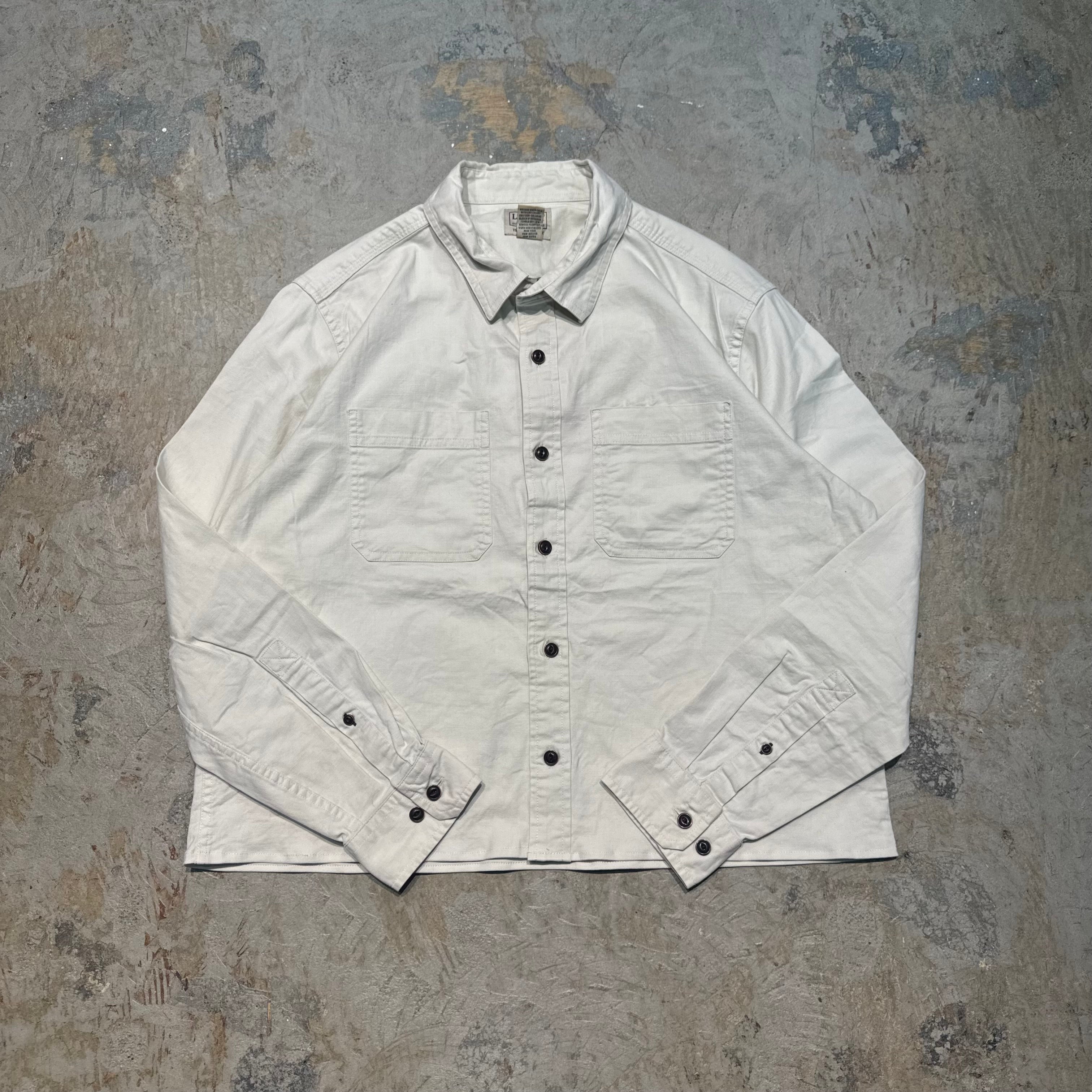 その他 N L.L.Bean エルエルビーン 無地シャツ 古着 M ベージュ 14802