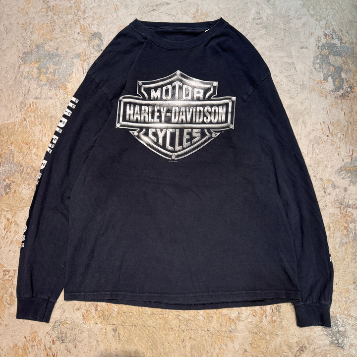 古着 harley-davidson/ハーレーダビッドソン/ プリントTシャツ/ロンT/  サイズL
