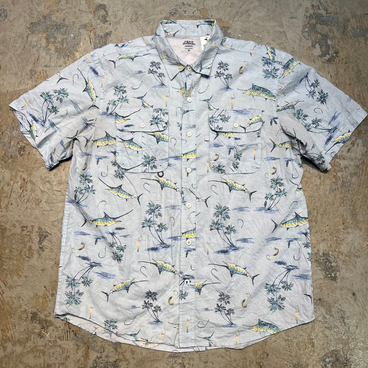 古着 USAVINTAGE / 半袖シャツ/ 総柄/ サイズXL