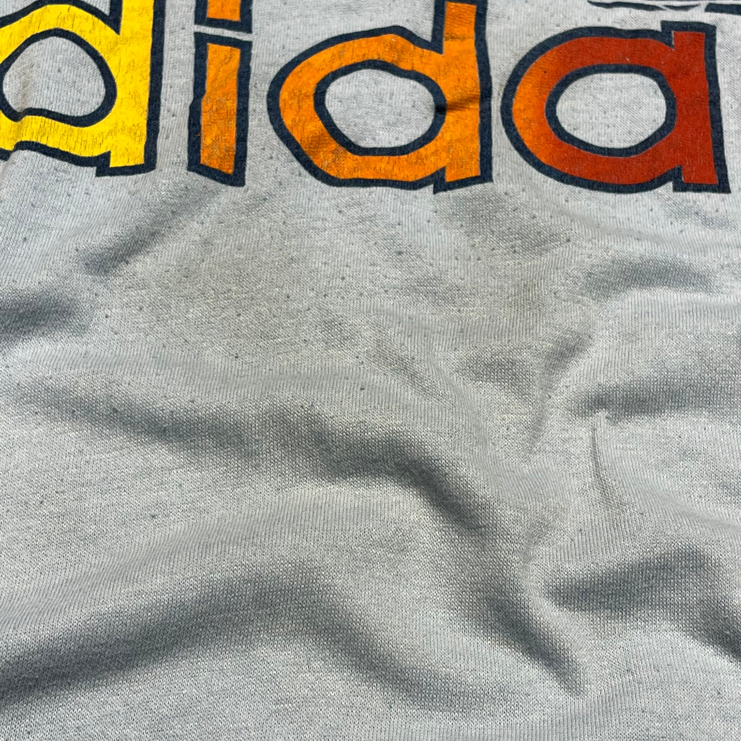 古着 ~80's adidas シングルステッチ Tシャツ 半袖Tシャツ 古着 USA製 80's adidas/アディダス/ヴィンテージ シングル