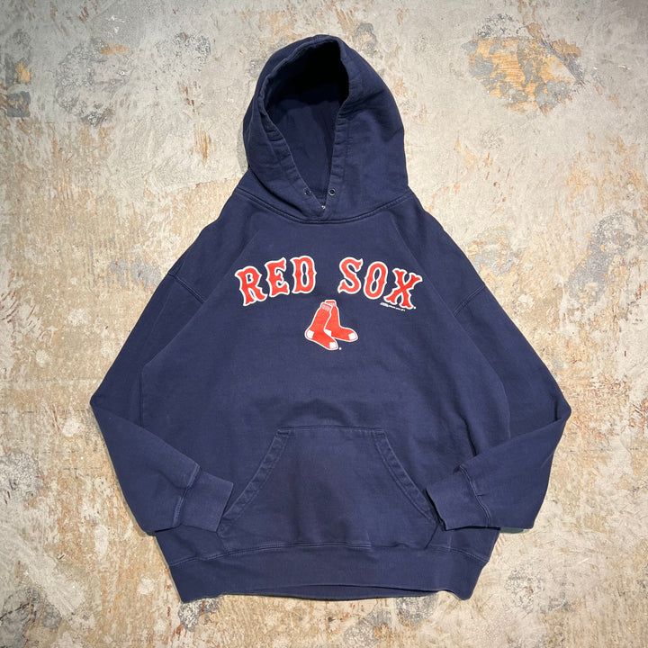 #1951 古着 STITCHES/スティッチズ/Pull Over Hoody / プルオーバーパーカー/RED SOX/球団ロゴ/サイズXL